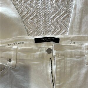 Liverpool Women's White Straight Leg Jeans